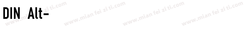 DIN Alt字体转换